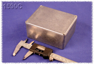 Watertight Diecast Enclosure 94x120x53 mm, Natural Aluminum