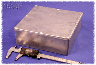 Aluminium Gehäuse, wasserdicht 119x187x63 mm, natur