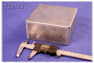 Watertight Diecast Enclosure 119x119x55 mm, Natural Aluminum