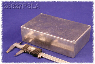 Eddystone Diecast Enclosure 120x188x53 mm, Natural Aluminum