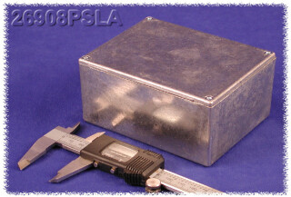 Eddystone Aluminium Gehäuse 95x120x53 mm, natur