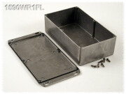 Watertight Diecast Enclosure, Flanged Lid 111x14x57 mm, Natural Aluminum