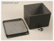 Aluminium Gehäuse, wasserdicht, Deckel mit Montagewinkeln 119x119x90 mm, schwarz