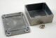 Diecast Enclosure, Flanged Lid 92x92x38 mm, Natural Aluminum