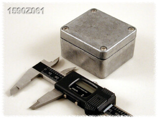 Aluminium Gehäuse, wasserdicht 58x64x26 mm, natur