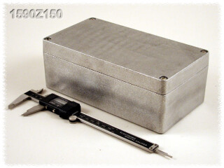 Aluminium Gehäuse, wasserdicht 120x221x61 mm, natur