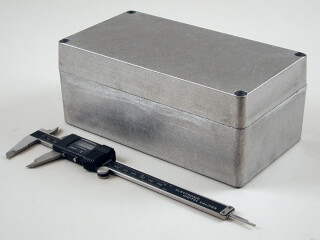 Watertight Diecast Enclosure 120x221x61 mm, Natural Aluminum