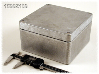 Aluminium Gehäuse, wasserdicht 160x160x70 mm, natur