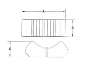 Daka-Ware Slide Control Knob 1300-E