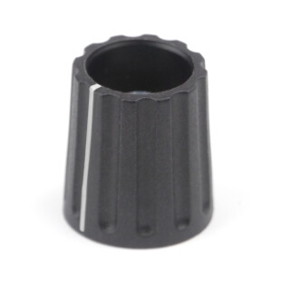Elma Classic Collet Knob 14,5mm black white line 4mm Shaft