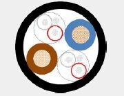 Gotham Audio 200m Coil, Type 10682 FRNC 2x DMX & 2x1.0 230v AC