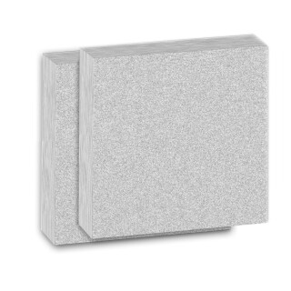 2 Panels CARUSO-ISO-BOND® 100mm WLG 035 Squared Absorber panel 600x600x100mm, grey melange