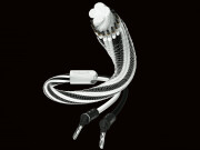 Inakustik reference LS-1603 SILVER BFA Banana 45°; Single-Wire black/White 2x3,0m