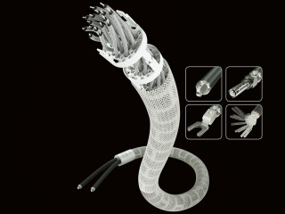 Inakustik reference LS-4004 AIR PURE SILVER BFA Banana & Cable lug-Adapter; Single-BiWire White 2 x 3,0m