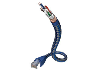 Inakustik Premium Lan Cable CAT6 RJ45 <> RJ45; SF-UTP; AWG 24 Blau/Silver