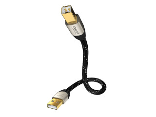 Inakustik Exzellenz High Speed USB 2.0 USB A < > USB B Schwarz/Silber