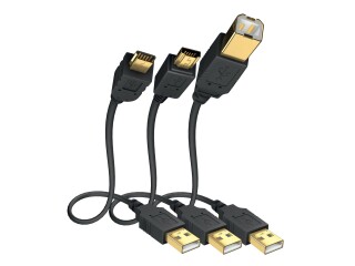 Inakustik Premium High Speed USB 2.0 USB A <> USB B Anthracite