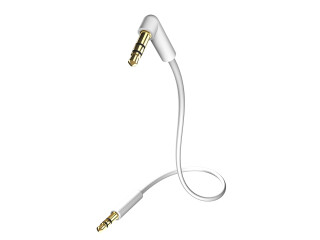 Inakustik Star Mp3 Audiocable 3,5 Jack Plug <> 3,5 Jack Plug White  90° 3,5 Jack Plug <> 3,5 Jack Plug White