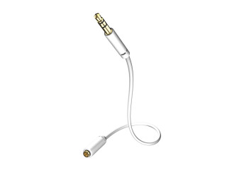 Inakustik Kopfhörer Verlängerungskabel | 3,5 3,5 Klinke > 3,5 Klinke (w) Weiß