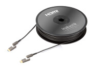 Inakustik Profi HDMI-Micro 2.0 LWL Cable | Bis 100m Profi HDMI-Micro 2.0 LWL Cable | Typ D>DVI-D | 24Gbps Anthracite