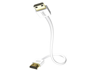Inakustik XS High Speed HDMI Kabel mit Ethernet | HDMI 2.0b* High Speed HDMI Ethernet > High Speed HDMI Ethernet | aktiver Chip Weiß 3,0 m