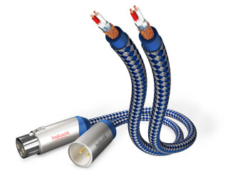 Inakustik Premium Audiocable XLR Stereo; XLR (m) <> XLR (w) Blau/Silver