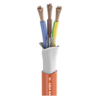 Sommercable Lastleitung SC-AQUA MARINEX POWER 325, 3 x 2,50 mm2, PUR-SR, 9,40mm Durchmesser, orange