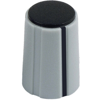 Sifam British Collet Knob with line, 10mm, grey, 1/8 shaft