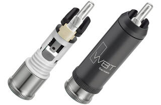 Kopie von WBT RCA cinch cable connector WBT-0114 Ag White