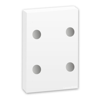 Round metal plate with hole to mount Absorber Panels