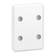 Runde Metallscheibe mit Loch für Schraub- oder...