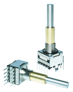 Elma Dual Concentric Encoder Type E37, THT,vertical, M7, Pushbutton 6N, Outer 32D, Inner 16D, IP60-0