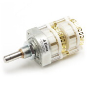 Elma Rotary switch Type 04 Eyelets 2 Wafers 6 x 4 Non-Shorting 30° 04-2344