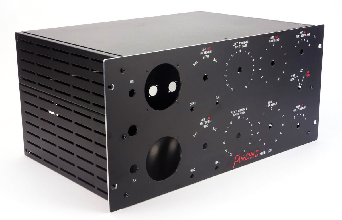 Frontpanel Classic Compressor Fairchild 670 Black Anodized