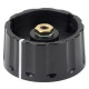 Big Classic Collet Knob 45mm black with white line