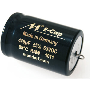 Mundorf ECap 100V AC RAW · Audio Electrolytic capacitor · Elko (bipolar & raw)
