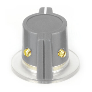 Klassischer Marconi Schürzen-Drehknopf, grau