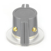 Klassischer Marconi Schürzen-Drehknopf, grau