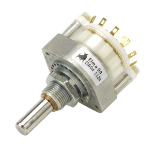 Elma Rotary switch Type 04 PCB Pins 1 Wafer 4 x 5 Shorting 15°