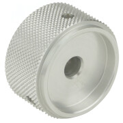 Solid Aluminum Knob Eli Silver