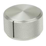 Solid Aluminum Knob Eli Silver