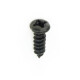 3x10mm Lens Head Dome Screw black, Phillips, sharp point