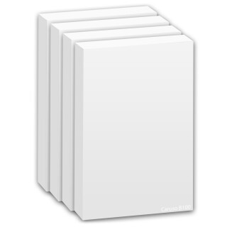 4 Pieces CARUSO-ISO-BOND® WLG035 100mm Broadband Absorber fleece plate 1200x600x100mm