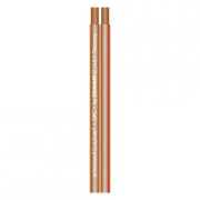 Lautsprecherkabel Dual Cord transparent 1 x 2 x 6mm² Kupfer, 11,2 x 5,5 mm