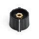 Elma Classic Collet Wing Knob 28mm black 1/4 Shaft