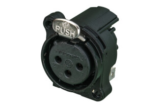 Neutrik NC3FBH1-B XLR Einbausteckverbinder