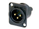Neutrik NC3MD-S-1-B XLR Chassis Connector