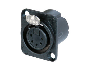 Neutrik NC5FD-LX-B XLR Chassis Connector