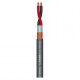 Speaker Cable Meridian Install SP225; 2 x 2,50 mm²; FRNC, shielded Ø 8,30 mm dark grey