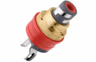 WBT RCA Cinch Stecker Chassismontage WBT-0210 Ag Ms Feinsilber